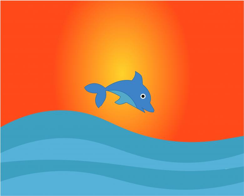 Free stock image of Cute fish enjoy the sunset created by tanvdesign