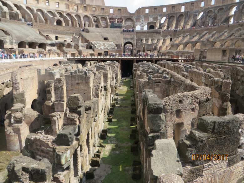Free stock image of Rome Coliseum inside created by Luca80