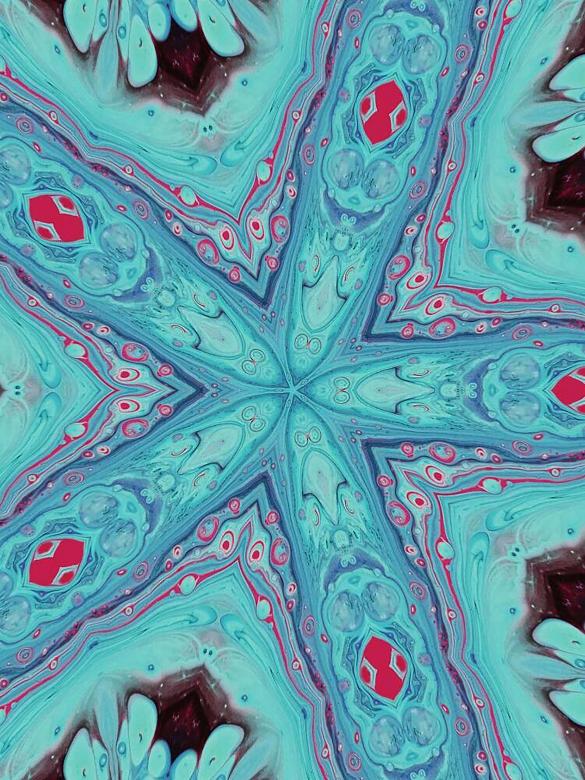 Free stock image of Kaleidoscope star created by Royalty Innovation