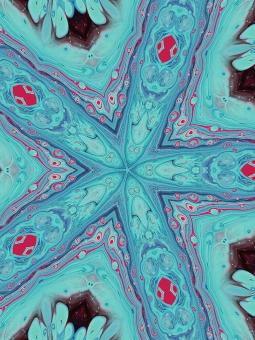 Kaleidoscope star - Free Stock Photo