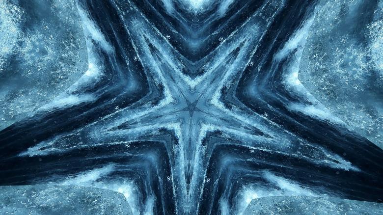 Free stock image of Kaleidoscope star created by Royalty Innovation