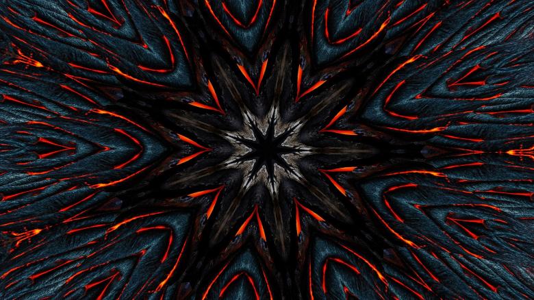 Free stock image of Kaleidoscope star created by Royalty Innovation