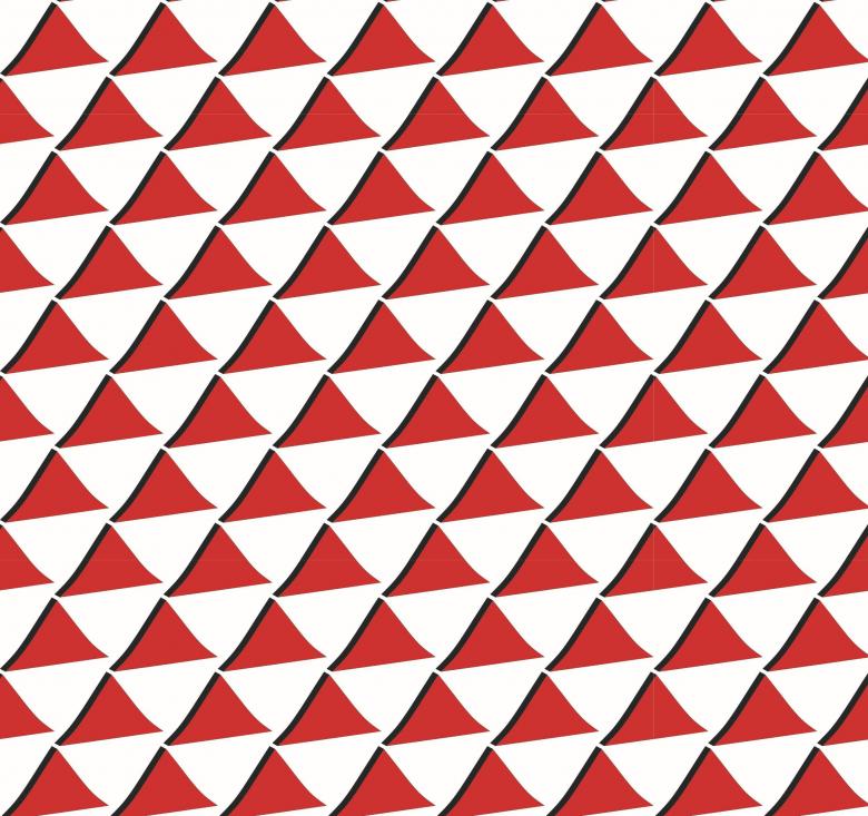 Free stock image of Red and White 3d triangles pattern created by Ivan
