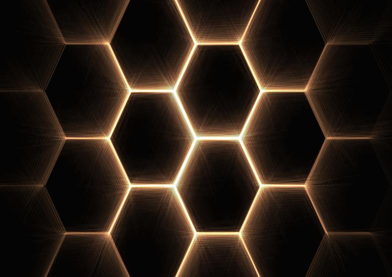 Free stock image of honeycomb pattern created by Ramkumar