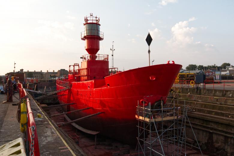 Free stock image of Lightship in Dry Dock created by Andrew Chilvers