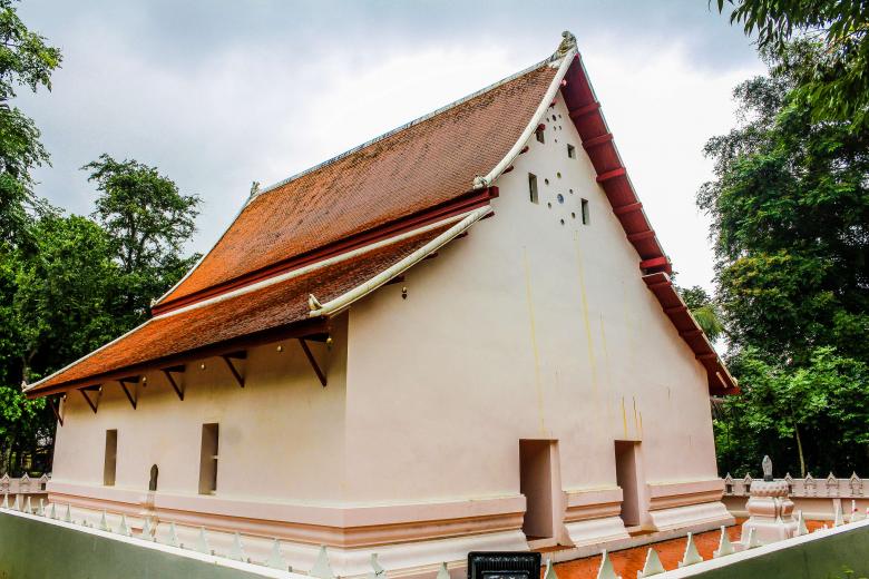 Free stock image of Buppharam temple , Trat , Thailand created by icon0.com