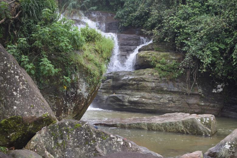 Free stock image of water falls down from rocks created by SK