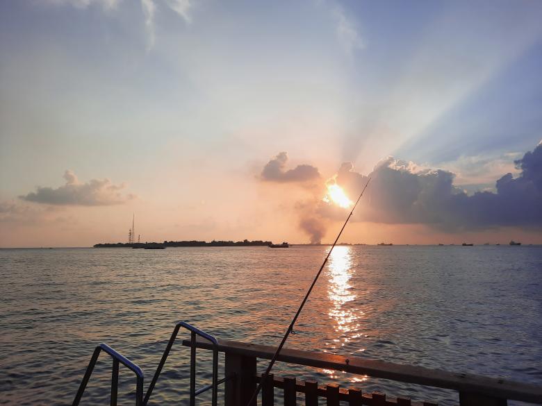 Free stock image of Sunset at Male Beach, Maldives created by KHAWAJA UMER FAROOQ