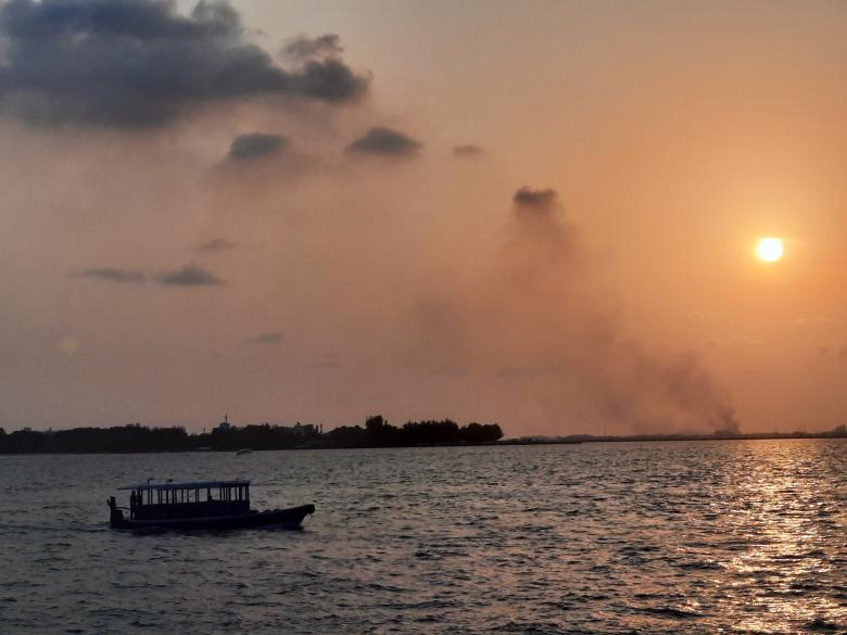 Free stock image of Sunset at Male Beach, Maldives created by KHAWAJA UMER FAROOQ