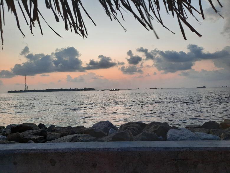 Free stock image of Sunset at Male Beach, Maldives created by KHAWAJA UMER FAROOQ