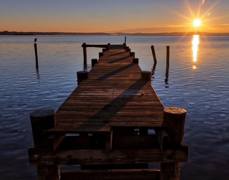 Free stock image of Abandoned Sunrise Pier - Havre de Grace created by Nicolas Raymond