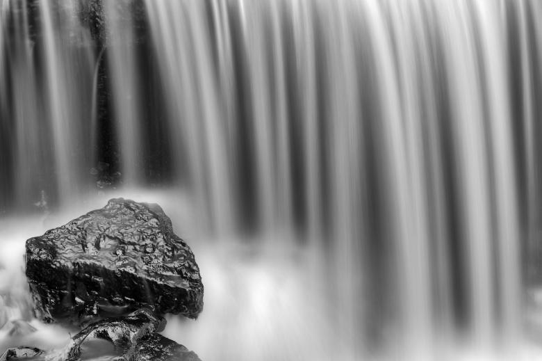 Free stock image of Stone Chip Cascades - Black & White created by Nicolas Raymond