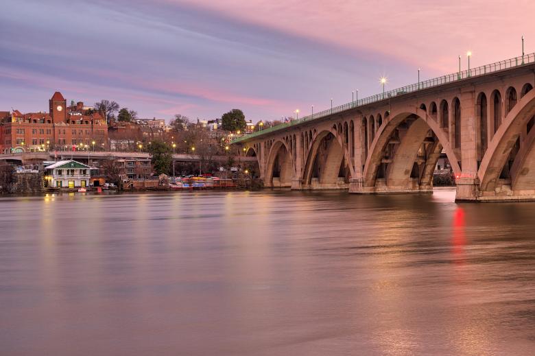 Free stock image of Dawn Key Bridge created by Nicolas Raymond