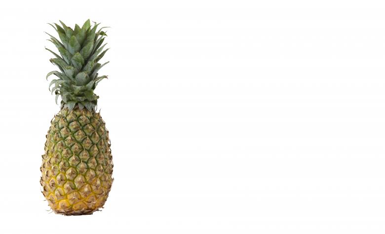 Free stock image of Pineapple on white background created by nl photography