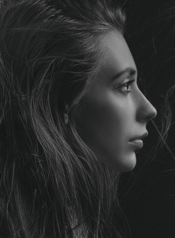 Free stock image of Female profile created by Alexander Krivitskiy