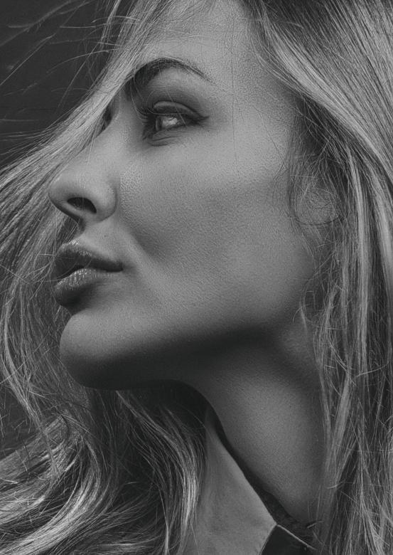Free stock image of Female profile created by Alexander Krivitskiy