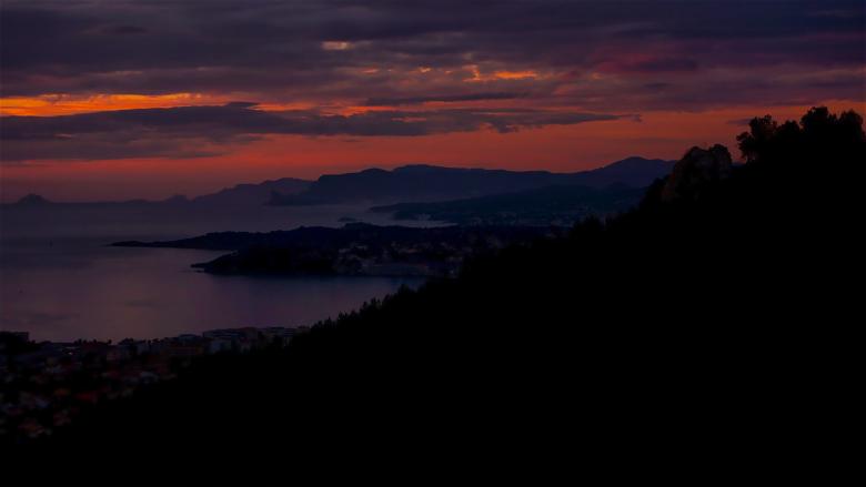 Free stock image of Dark coast sunset created by Dreamlandscape
