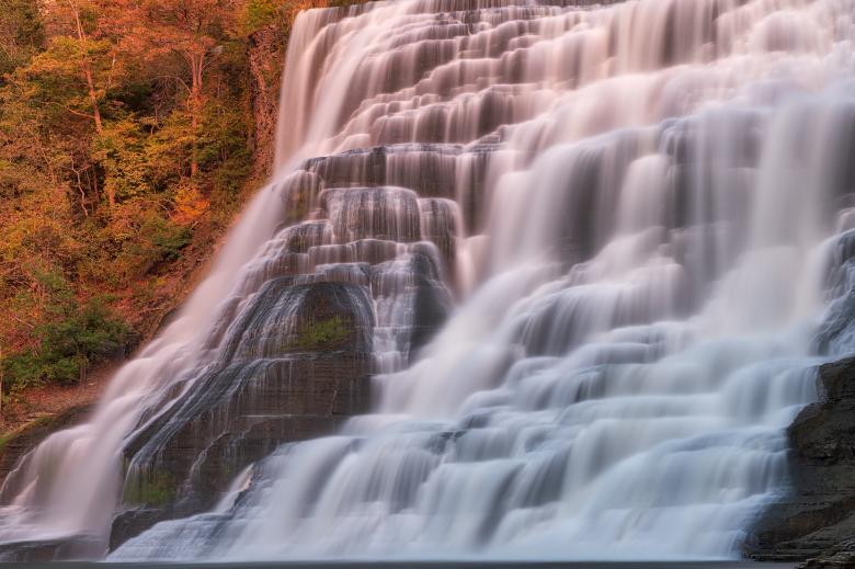 Free stock image of Twilight Glow of Ithaca Falls created by Nicolas Raymond