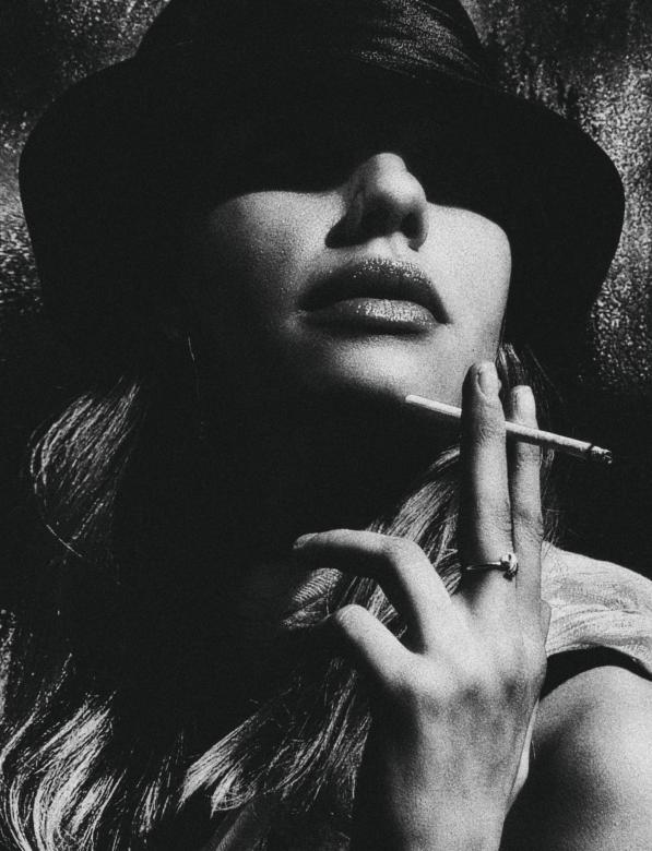 Free stock image of Smoking woman created by Alexander Krivitskiy