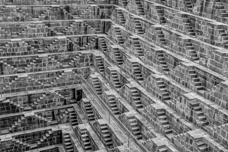Free stock image of Chand Baori stepwell created by Oleg  Ы