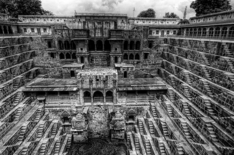 Free stock image of Chand Baori stepwell created by Oleg  Ы