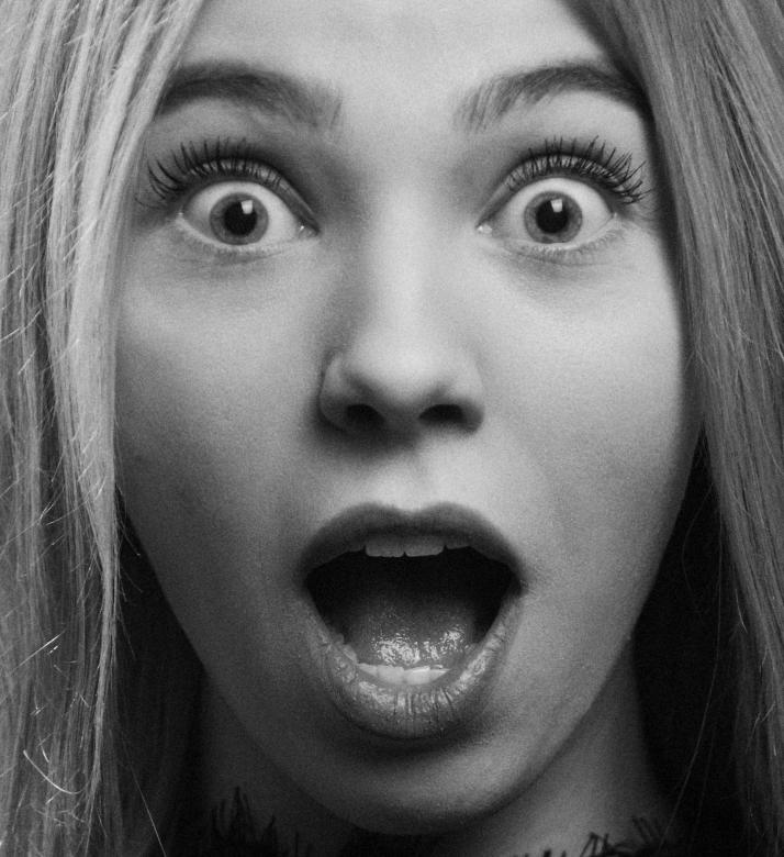 Free stock image of Surprised woman created by Alexander Krivitskiy