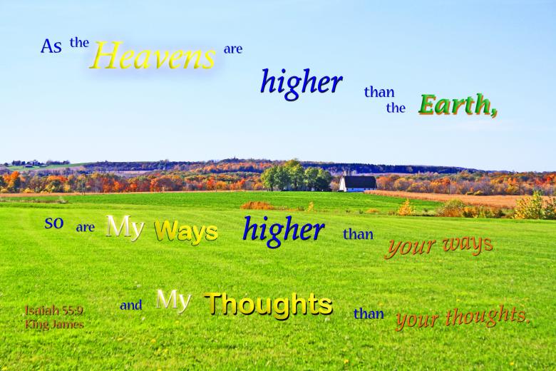 Free stock image of God's Ways are Higher created by DFNatureAwed
