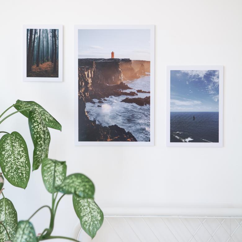 Free stock image of Three wall art prints created by Vyvolej to