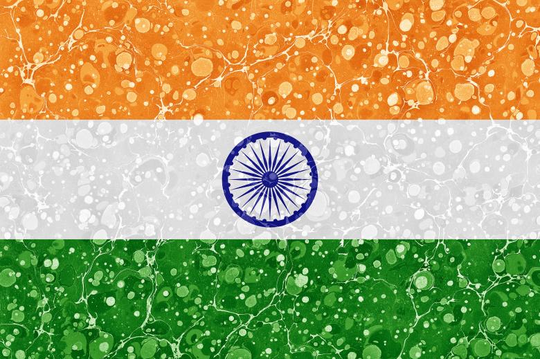 Free stock image of Marbled Flag - India created by Nicolas Raymond