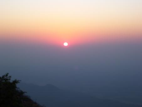 Free Stock Photo of Sunset on Hill