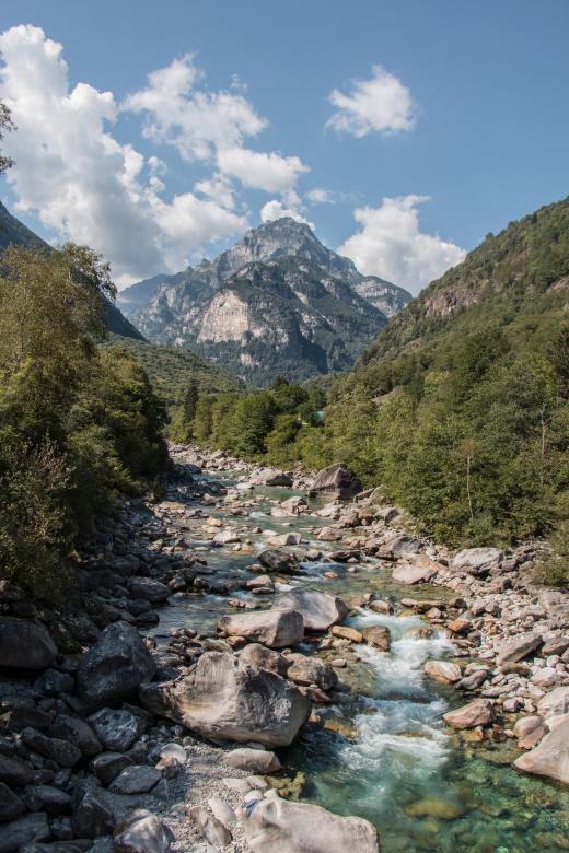 Free stock image of A mountain river  created by Janis Urtans