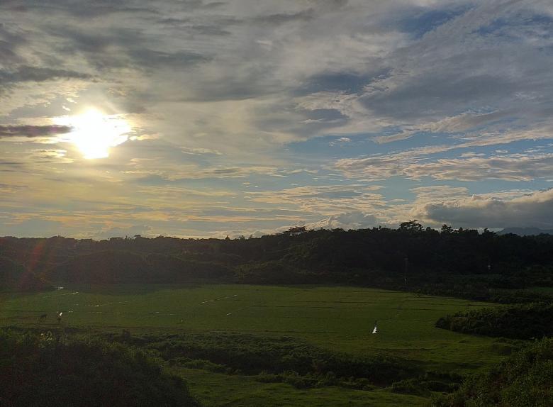 Free stock image of Sunset cloud sky blue view forest hill created by Md Akas Mia