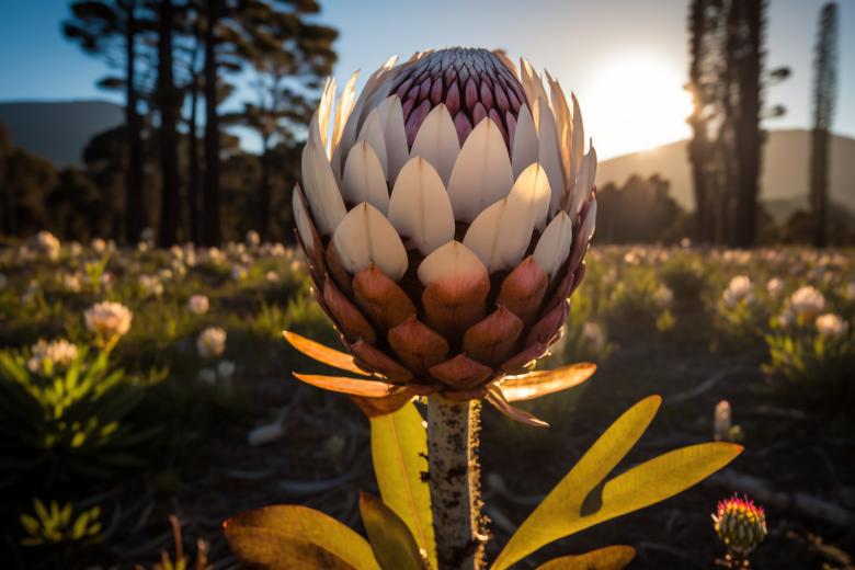 Free stock image of Captivating King Protea Bloom created by Larry Clark
