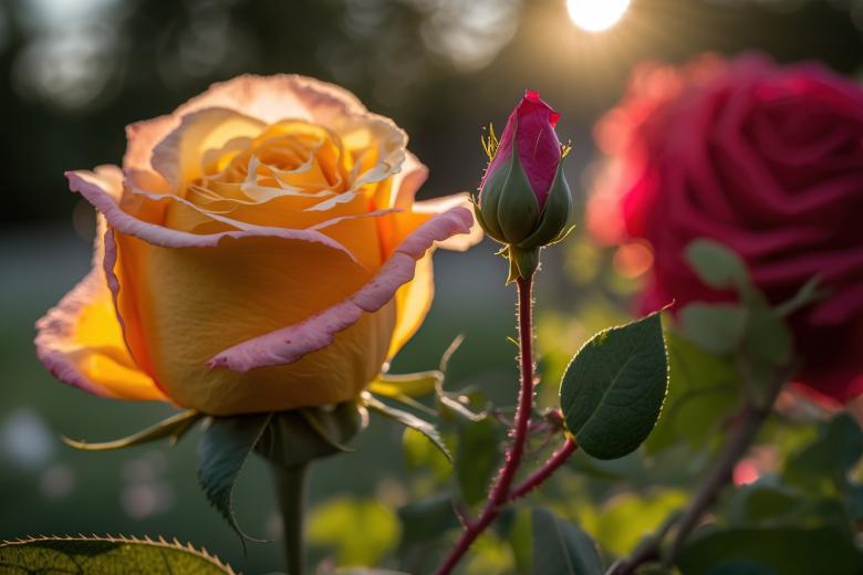 Free stock image of Romantic Yellow Rose in Bloom created by Larry Clark