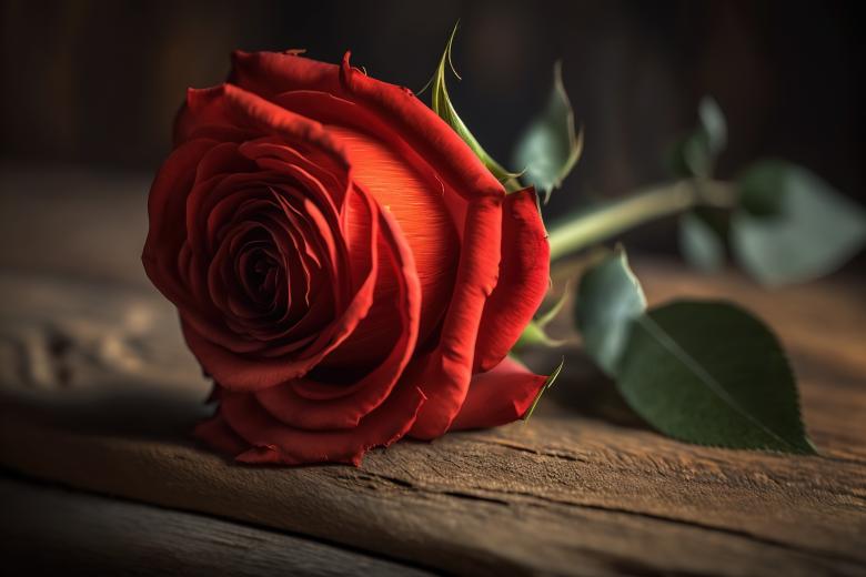 Free stock image of Romantic Red Rose in Bloom created by Larry Clark