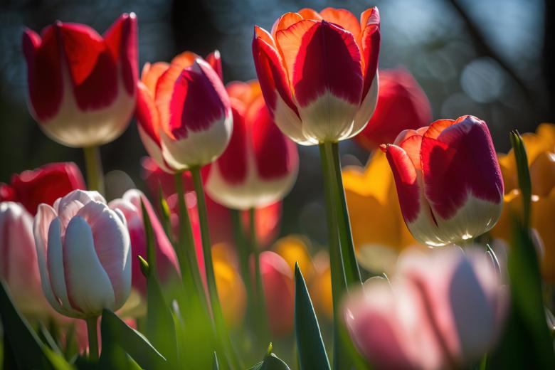 Free stock image of Enchanting Tulip Garden in Bloom created by Larry Clark