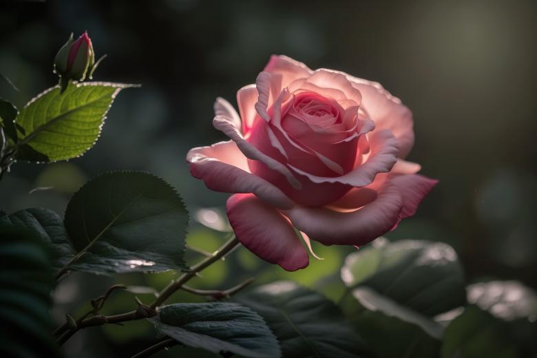 Free stock image of Pink Rose in Bloom created by Larry Clark