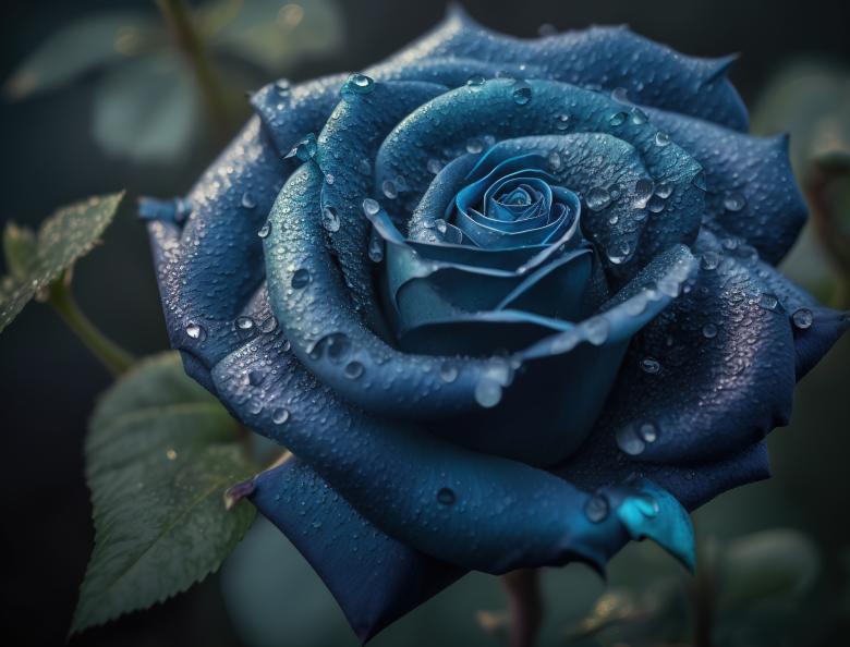 Free stock image of Blue Rose in Bloom created by Larry Clark