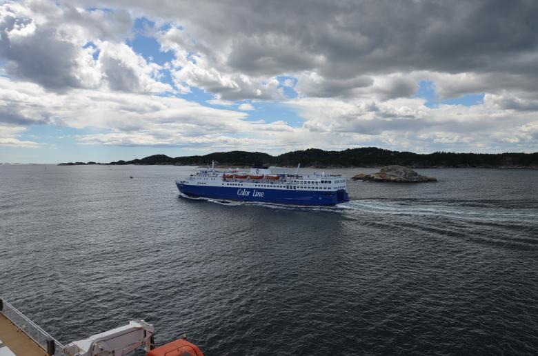 Free stock image of A ferry on the Sandefjord created by Erik Schellingerhout