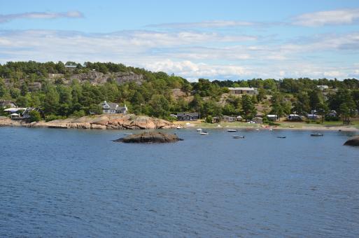 A view to the coast of the Sandefjord