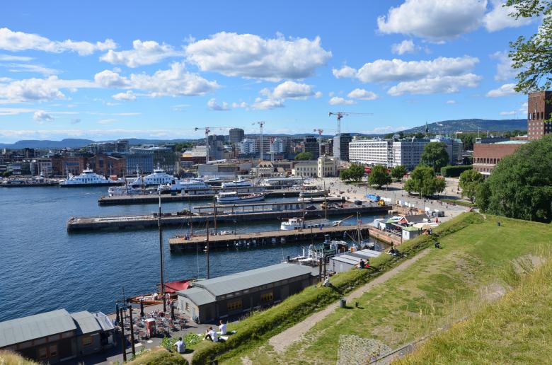 Free stock image of Akerhusstranda a view to the harbour and great sky created by Erik Schellingerhout