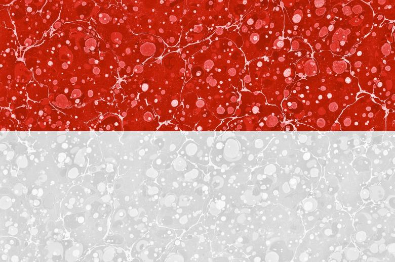 Free stock image of Marbled Flag - Indonesia created by Nicolas Raymond