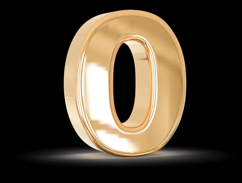 Free stock image of 3d Number 0 created by Chetra168