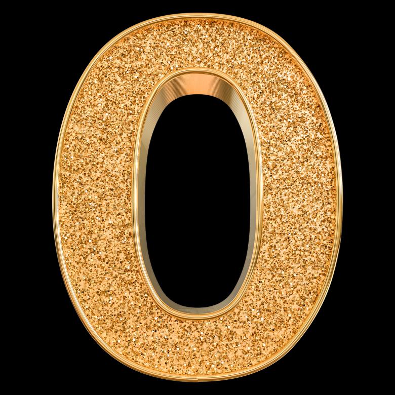 Free stock image of 3d Gold Number 0 created by Chetra168