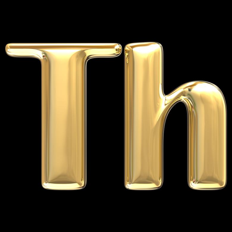 Free stock image of Letter th Gold 3d render created by vandara