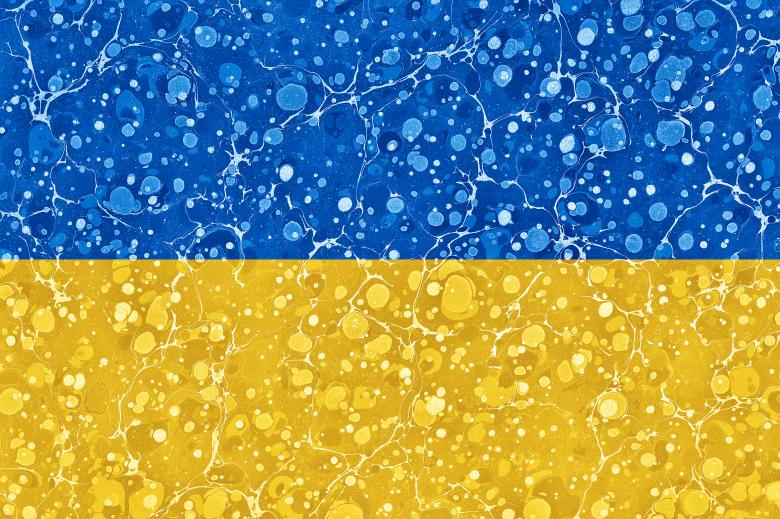 Free stock image of Marbled Flag - Ukraine created by Nicolas Raymond