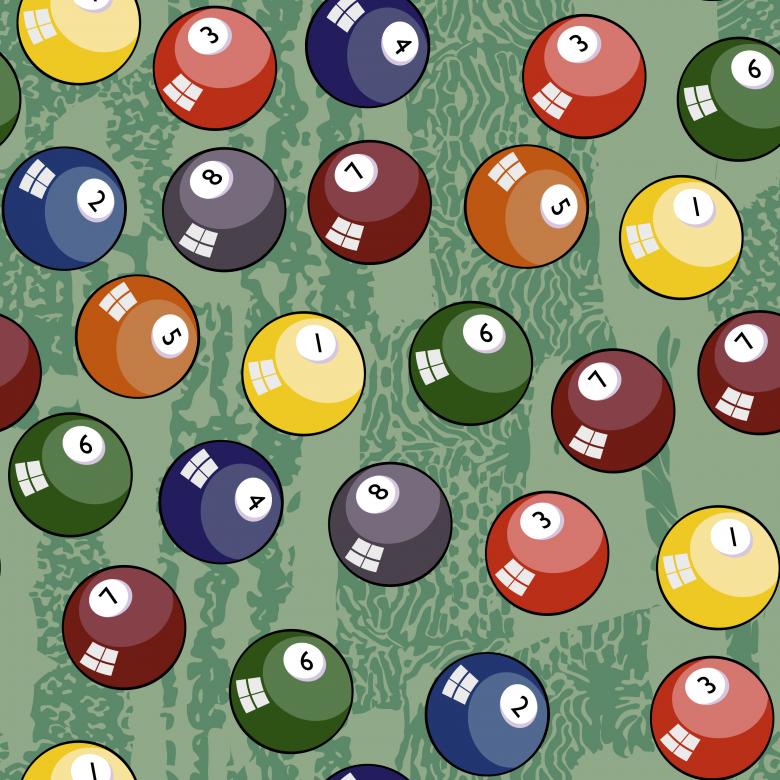 Free stock image of pool balls created by Martin Andres Abalos