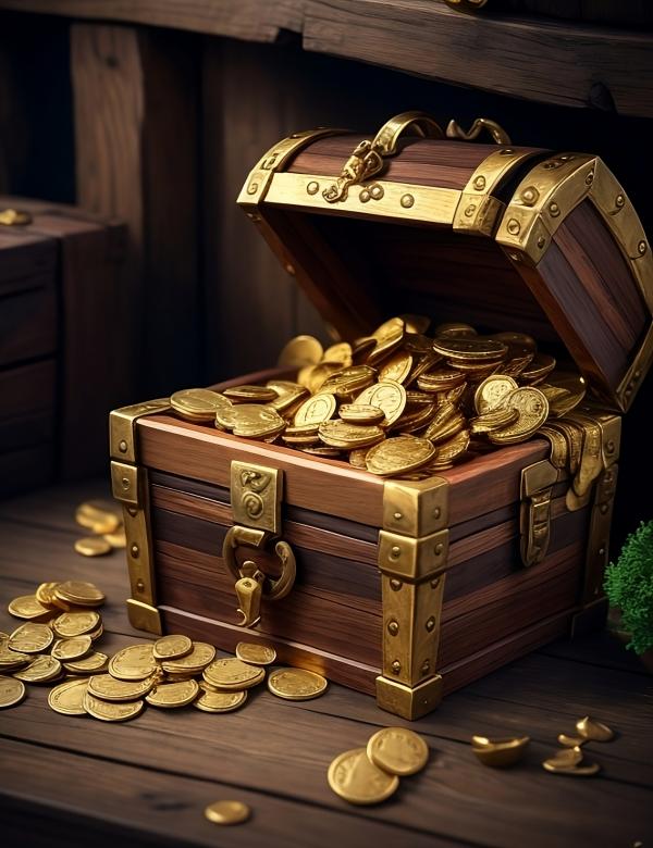 Free stock image of Chest with coins created by Rodrigo Cisternas Bustos