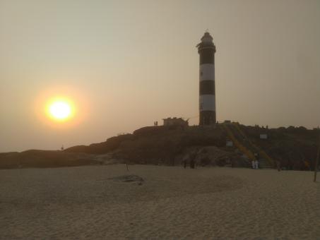 Lighthouse at Sunset - Free Stock Photo