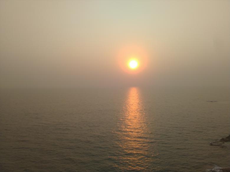Free stock image of Sunset at Sea created by Nagabhushan Biliangadi
